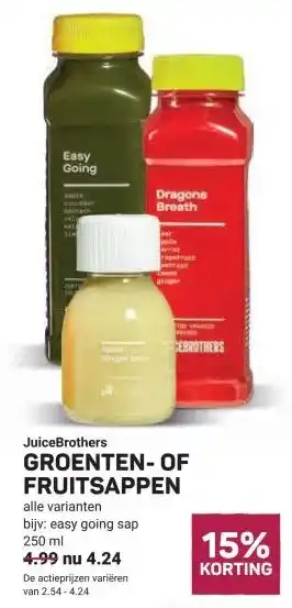 Ekoplaza GROENTEN-OF FRUITSAPPEN aanbieding
