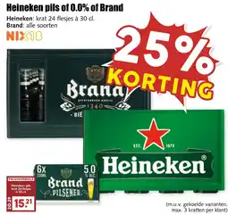 De Boerenschuur Heineken pils of 0.0% of Brand aanbieding