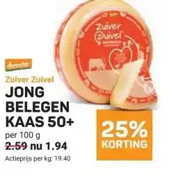 Ekoplaza Zuiver Zuivel JONG BELEGEN KAAS 50+ aanbieding