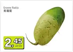 Amazing Oriëntal Groene Radijs 青蘿蔔 aanbieding