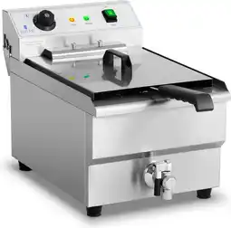 Bol.com Royal Catering Frituurpan - Friteuse - 16 L - Aftapkraan aanbieding