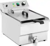 Bol.com Royal Catering Elektrische friteuse - 13 L - 3000 W - aftapkraan - koude zone aanbieding