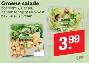 Dagwinkel Groene salade aanbieding