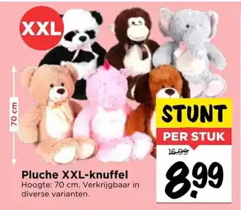 Vomar Voordeelmarkt Pluche XXL-knuffel 70cm aanbieding