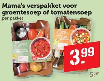 Dagwinkel Mama's verspakket voor groentesoep of tomatensoep aanbieding