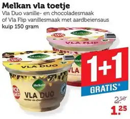 Dagwinkel Melkan vla toetje aanbieding