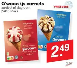 Dagwinkel G'woon ijs cornets aanbieding