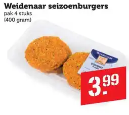 Dagwinkel Weidenaar seizoenburgers aanbieding