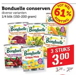 Dagwinkel Bonduelle conserven aanbieding