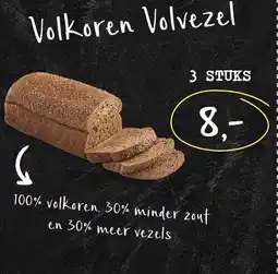 Bakkerij 't Stoepje Volkoren Volvezel aanbieding