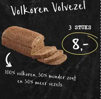 Bakkerij 't Stoepje Volkoren Volvezel aanbieding