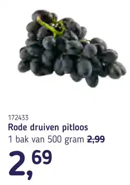 Van Hoeckel Rode druiven pitloos aanbieding