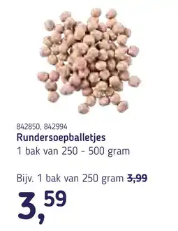Van Hoeckel Rundersoepballetjes aanbieding