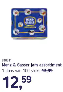Van Hoeckel Menz & Gasser jam assortiment aanbieding