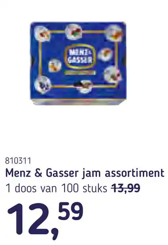 Van Hoeckel Menz & Gasser jam assortiment aanbieding
