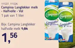 Van Hoeckel Campina Langlekker melk aanbieding
