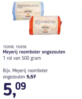 Van Hoeckel Meyerij roomboter ongezouten aanbieding