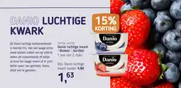 Van Hoeckel Danio luchtige kwark Bosbes Aardbei aanbieding