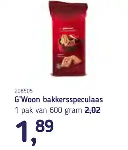 Van Hoeckel G'Woon bakkersspeculaas aanbieding