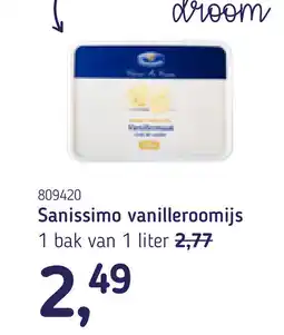 Van Hoeckel Sanissimo vanilleroomijs aanbieding
