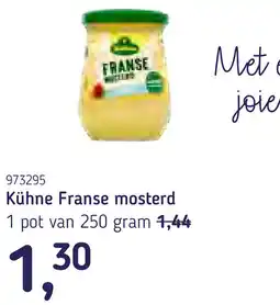 Van Hoeckel Kühne Franse mosterd aanbieding