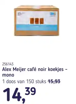 Van Hoeckel Alex Meijer café noir koekjes mono aanbieding
