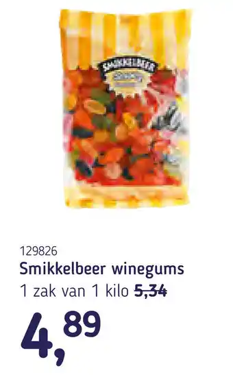 Van Hoeckel Smikkelbeer winegums aanbieding
