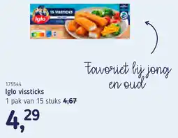 Van Hoeckel Iglo vissticks aanbieding