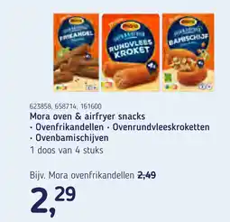 Van Hoeckel Mora oven & airfryer snacks aanbieding
