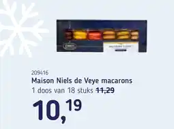 Van Hoeckel Maison Niels de Veye macarons aanbieding