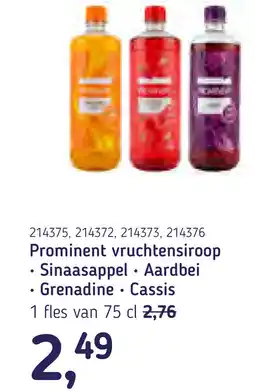 Van Hoeckel Prominent vruchtensiroop aanbieding