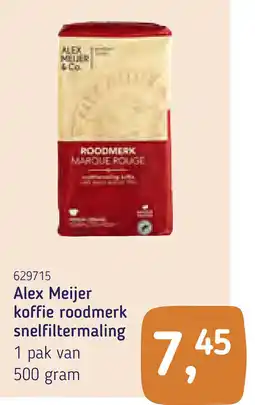 Van Hoeckel Alex Meijer koffie roodmerk snelfiltermaling aanbieding