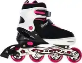 Bol.com Champz Pro Roze Meisjes Skeelers - Verstelbare Inline Skates - Kinderen - Maat 33-37 - ABEC 9 aanbieding