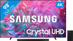Coolblue Samsung Crystal UHD 98DU9070 (2024) + Soundbar aanbieding