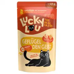 Zooplus 16x 125g Lucky Lou Adult Gevogelte Kattenvoer nat aanbieding