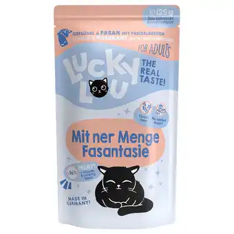Zooplus 16x 125g Lucky Lou Adult Gevogelte & Fazant nat kattenvoer aanbieding