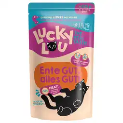 Zooplus 16x 125g Lucky Lou Adult Gevogelte & Eend nat kattenvoer aanbieding