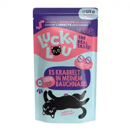 Zooplus 16x 125g Lucky Lou Adult Gevogelte & Insecten kattenvoer aanbieding