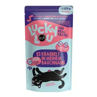 Zooplus 16x 125g Lucky Lou Adult Gevogelte & Insecten kattenvoer aanbieding