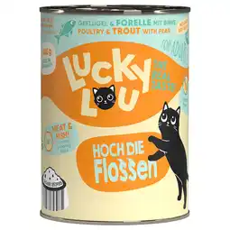 Zooplus 6x 400g Lucky Lou Lifestage Adult Poultry & Trout Wet kattenvoer aanbieding