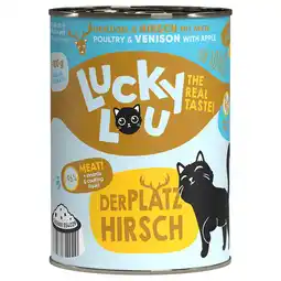 Zooplus 6x 400g Lucky Lou Lifestage Adult Poultry & Venison Wet kattenvoer aanbieding