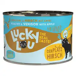 Zooplus 6x200g Lucky Lou Lifestage Adult Gevogelte & Wild Nat kattenvoer aanbieding