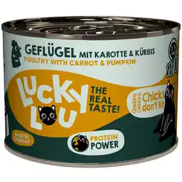 Zooplus 6x200g Lucky Lou Senior Gevogelte kattenvoer nat aanbieding