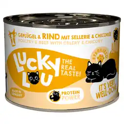 Zooplus 6x200g Lucky Lou Lifestage Gevogelte & Rundvlees Nat kattenvoer gesteriliseerd aanbieding