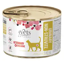 Zooplus 24x 185g 4vets Natural Cat Urinary kattenvoer nat aanbieding