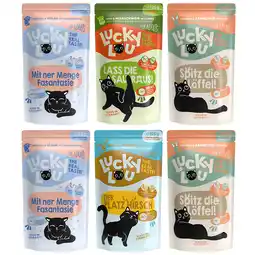 Zooplus 6x 125g Lucky Lou Adult Mix Natte Kattenvoer aanbieding