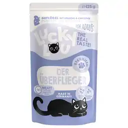 Zooplus 16x 125g Lucky Lou Sterilized Gevogelte kattenvoer nat aanbieding