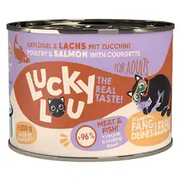 Zooplus 6x200g Lucky Lou Adult Gevogelte & Zalm nat kattenvoer aanbieding