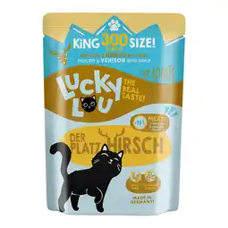 Zooplus 6x300g Lucky Lou Adult Gevogelte & Wild nat kattenvoer aanbieding