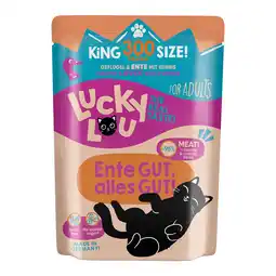 Zooplus 6x300g Lucky Lou Adult Gevogelte & Eend nat kattenvoer aanbieding